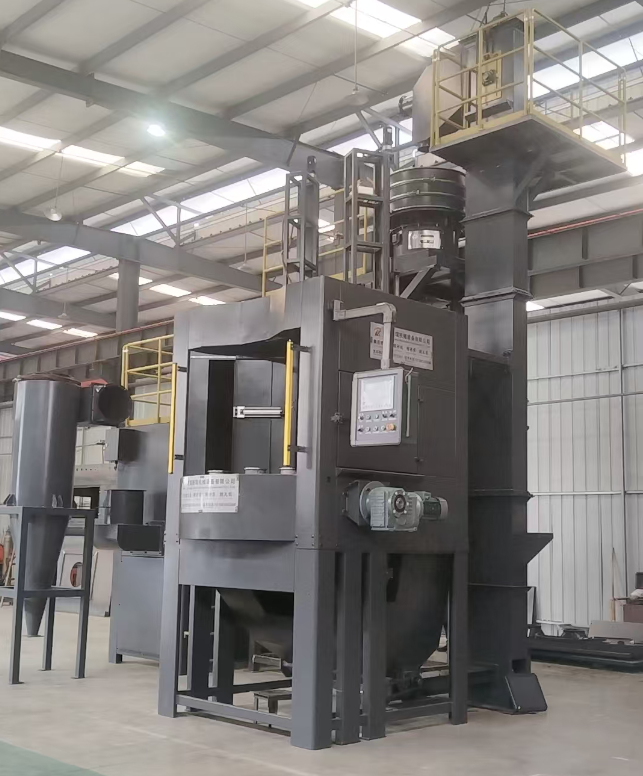 临夏转盘式喷砂机 提升圆形工件处理效率